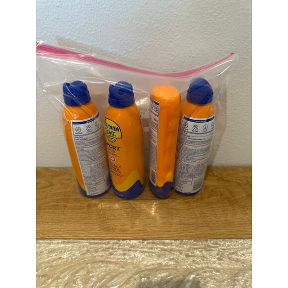 Banana Boat Sport Ultra Clear Sunscreen Spray SPF 50+ UVA/UVB Protect-Pack of 4 - Picture 1 of 4